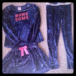 Blue Crushed Velour #AWESOME outfit